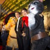 Antonio Bandera and Salma Hayek Visit Chicago for Puss in Boots Screening