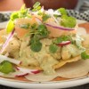 Tostadas De Pollo A La Crema Poblano