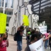 Protesta Cicero Youth Project Contra Cortes Federales