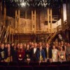 Cast of Hamilton Celebrates the start of Illinois Bicentennial by unveiling the Bicentennial Flag of Illinois