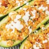 Italian Sausage Stuffed Zucchini