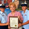 Topinka Saluda a la Guardia de Honor de Metro East