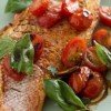 Snapper with Roasted Grape Tomatoes, Garlic, and Basil