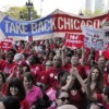 Desfile del Labor Day del Sindicato de Maestros de Chicago
