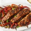 Honey-Soy-Glazed Salmon with Peppers