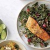 Roasted Salmon with Kale-Quinoa Salad