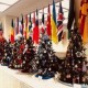 Pappas’ Office Decorated with More Than 90 Christmas Trees and Holiday Displays