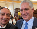 Latino Art Beat President Meets Cuban Leader at U.N. Mission